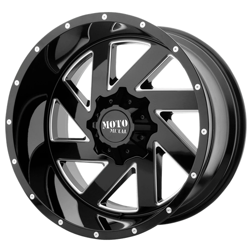 Moto Metal MO988 MELEE Gloss Black Milled 22x12 -44 8X170 125.5