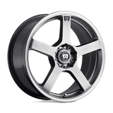 Motegi MR116 FS5 Dark Silver W/ Machined Flange 18x8 +45 5X108/5X114.3 72.6