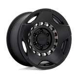Black Rhino Hard Alloys MUZZLE Matte Black W/ Mach Tint Ring 17x9 -18 5X127 71.6
