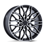 Niche NC277 CALABRIA 5 Gloss Black Machined 22x9 +27 5X120 74.1