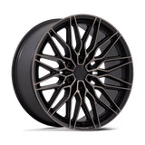 Niche NC278 CALABRIA 6 Matte Black Machined Dark Tint 22x9.5 +30 6X135 87.1