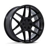 Niche NC281 RISE Gloss Black 22x9.5 +30 5X120 72.56