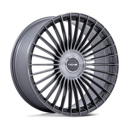 Niche NC282 SERENE Gloss Titanium Brushed 20x10.5 +38 5X112/5X120 72.56