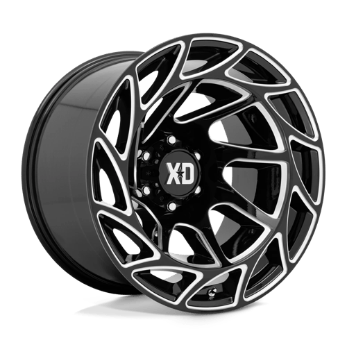 XD XD860 ONSLAUGHT Gloss Black Milled 20x12 -44 6X135 87.1
