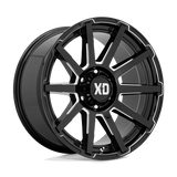 XD XD847 OUTBREAK Gloss Black Milled 20x10 +12 6X135 87.1