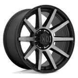 XD XD847 OUTBREAK Satin Black W/ Gray Tint 22x10 +12 6X135 87.1