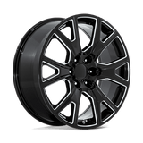 Performance Replicas PR199 Gloss Black Milled 26x10 +31 6X139.7 78.1