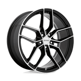 Petrol P5C Gloss Black W/ Machined Face 20x8.5 +40 5X115 76.1
