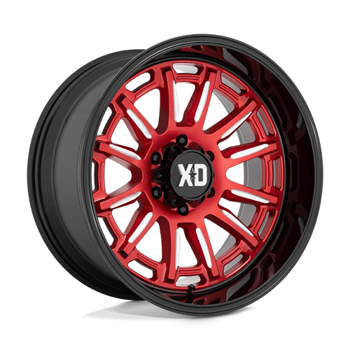 XD XD865 PHOENIX Candy Red Milled W/ Black Lip 20x10 -18 5X127 71.5