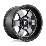 Fuel D619 PODIUM Matte Gun Metal Black Bead Ring 17x9 +01 5X139.7 108