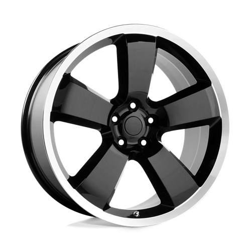 Performance Replicas PR119 Gloss Black W/ Machined Lip 22x9 +18 5X115 71.5