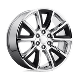 Performance Replicas PR168 Chrome W/ Mb Accents 22x9 +24 6X139.7 78.1