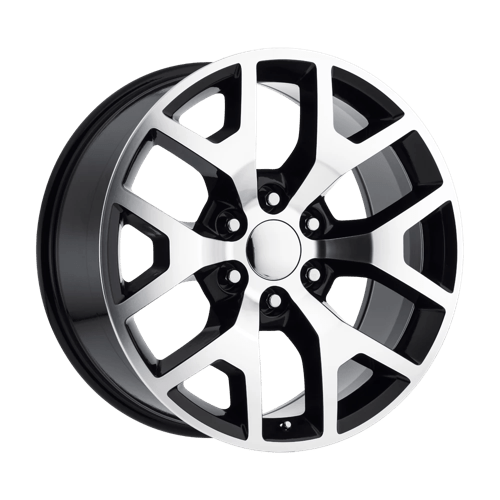 Performance Replicas PR169 Gloss Black W/ Machined Spokes 24x10 +31 6X139.7 78.1