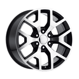 Performance Replicas PR169 Gloss Black W/ Machined Spokes 24x10 +31 6X139.7 78.1