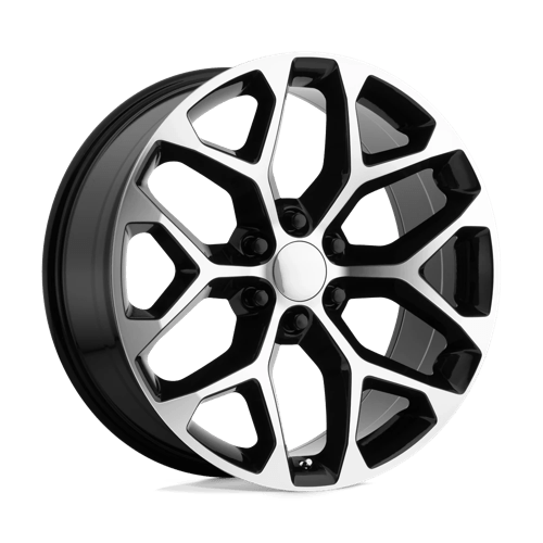 Performance Replicas PR176 Gloss Black Machined 24x10 +24 6X139.7 78.1