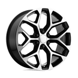 Performance Replicas PR176 Gloss Black Machined 24x10 +24 6X139.7 78.1