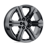 Performance Replicas PR191 Gloss Black 22x9 +24 6X139.7 78.1