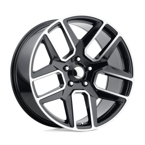 Performance Replicas PR192 Gloss Black Machined 22x10 +25 6X139.7 78.1