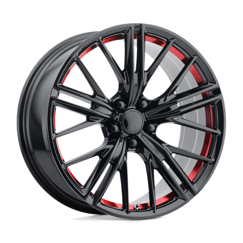 Performance Replicas PR194 Gloss Black Red Machined 20x9 +30 5X120 67