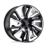 Performance Replicas PR202 Gloss Black W/ Chr Acc 22x9 +28 6X139.7 78.1