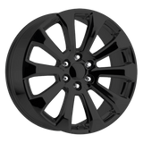 Performance Replicas PR204 Gloss Black 22x9 +28 6X139.7 78.1