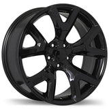 Replika R165A Gloss Black 17x7.5 +31 5x110 65.1
