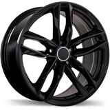 Replika R167 Gloss Black 18x8.0 +42 5x112 57.1