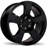 Replika R211 Gloss Black 20x9.0 +27 6x139.7 78.1