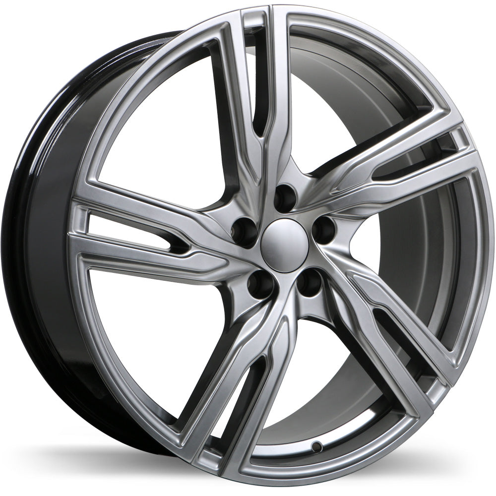 Replika R221 Dark Hyper Silver 18x8.0 +38 5x108 65.1