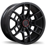 Replika R258 Satin Black 17x8.0 +5 6x139.7 106.1