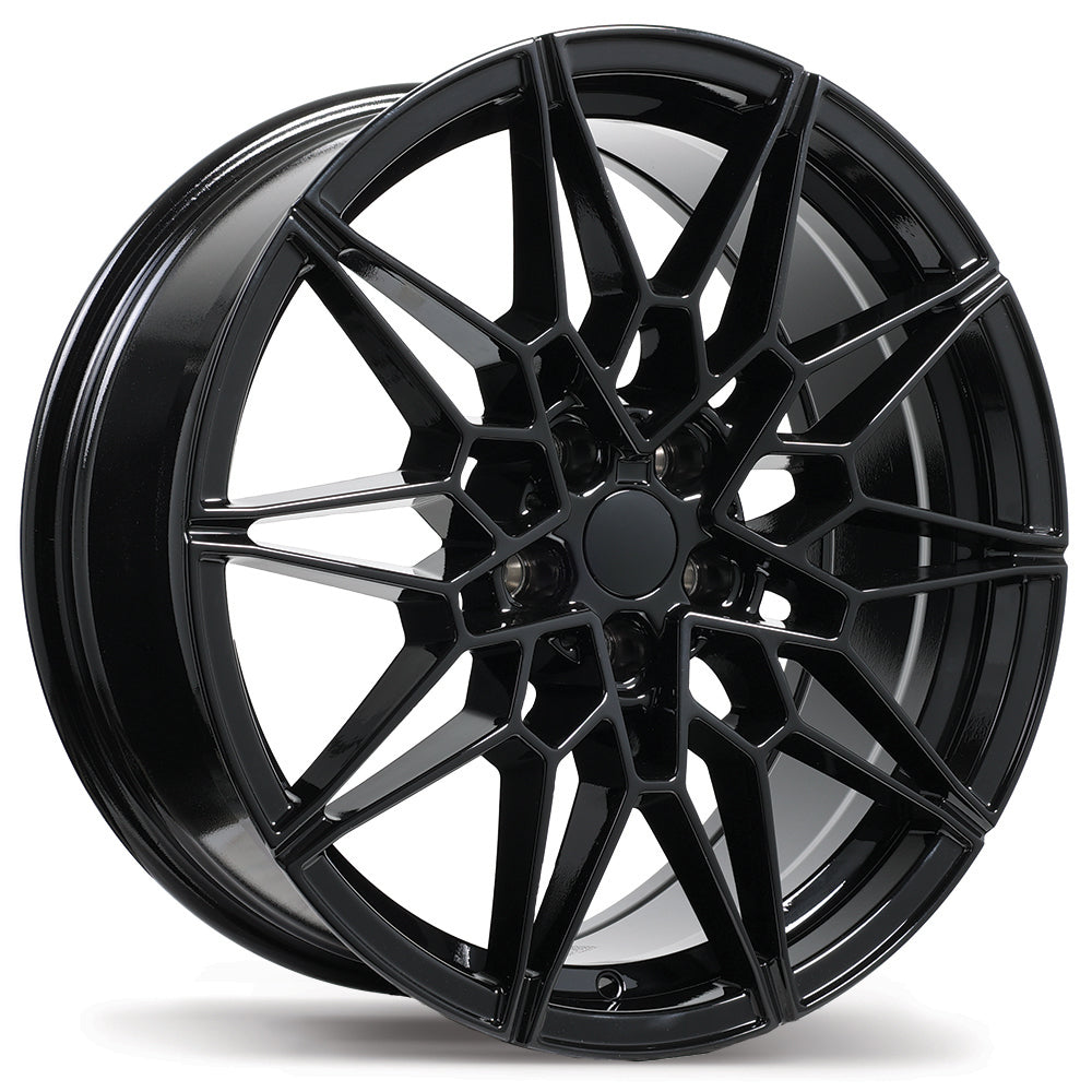 Replika R266 Gloss Black 19x8.0 +40 5x112 66.6
