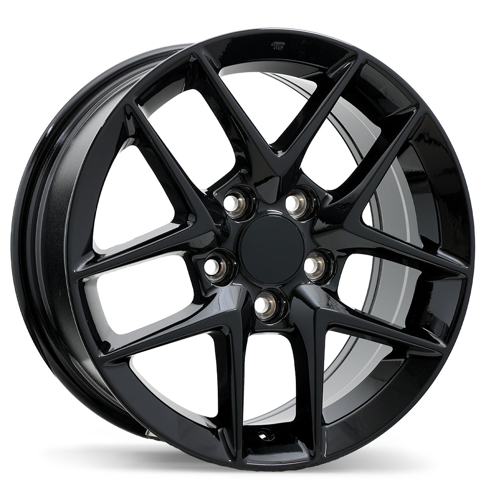 Replika R267 Gloss Black 16x7.0 +45 5x114.3 64.1
