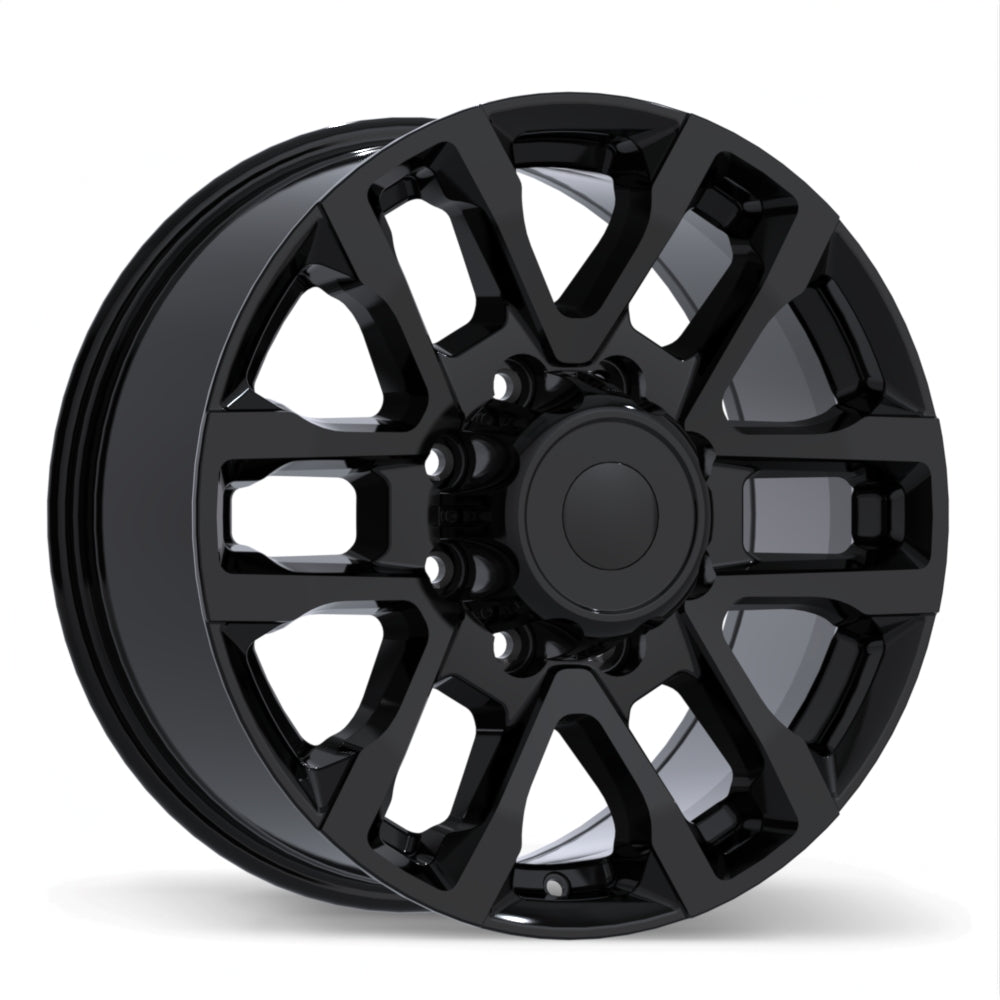 Replika R273 Gloss Black 18x8.0 +57 8x165.1 121.1