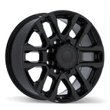 Replika R273A Gloss Black 18x8.0 +57 8x165.1 121.1