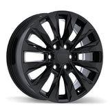 Replika R279 Gloss Black 20x8.0 +56 6x139.7 95.1