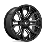 Fuel D711 RAGE Gloss Black Milled 24x12 -44 8X180 124.3