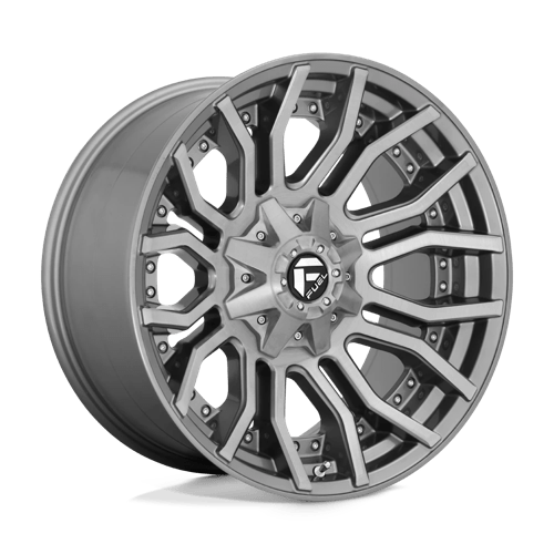 Fuel D713 RAGE PLATINUM Brushed Gun Metal Tinted Clear 20x10 -18 8X180 124.2