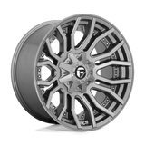 Fuel D713 RAGE PLATINUM Brushed Gun Metal Tinted Clear 20x10 -18 8X165.1 125.1