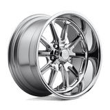 US Mag U110 RAMBLER Chrome Plated 20x9.5 +01 5X120.65 72.56