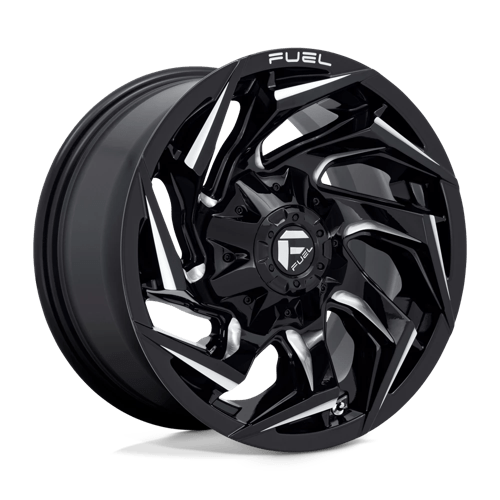 Fuel D753 REACTION Gloss Black Milled 20x10 -18 8X165.1 125.2