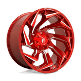 Fuel D754 REACTION Candy Red Milled 24x12 -44 5X127/5X139.7 87.1