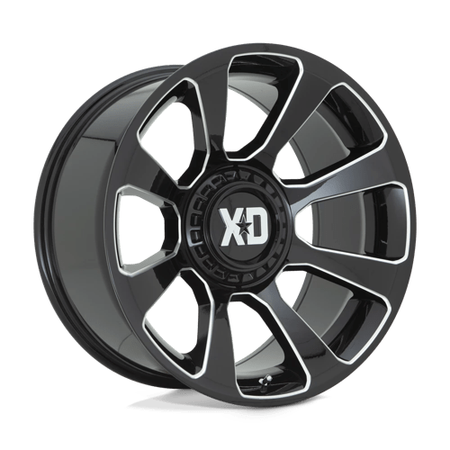 XD XD854 REACTOR Gloss Black Milled 20x10 -18 6X135/6X139.7 106.1