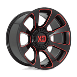XD XD854 REACTOR Gloss Black Milled W/ Red Tint 20x10 -18 6X135/6X139.7 106.1
