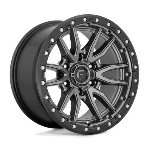 Fuel D680 REBEL Matte Gun Metal Black Bead Ring 18x9 -12 6X135 87.1