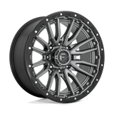 Fuel D680 REBEL Matte Gun Metal Black Bead Ring 22x10 -18 8X170 125.1