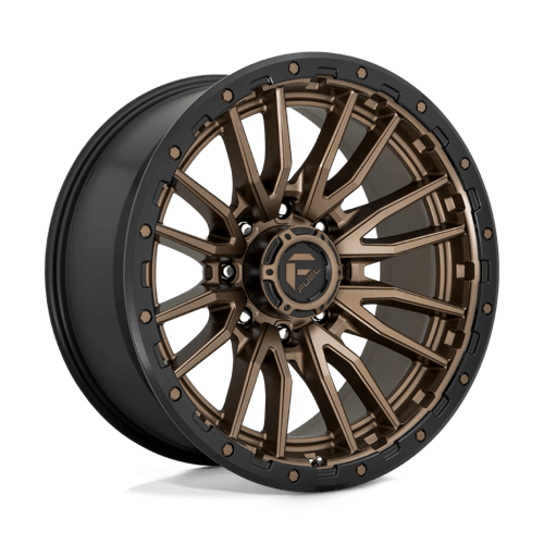 Fuel D681 REBEL Matte Bronze Black Bead Ring 22x10 -18 8X165.1 125.1