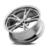 RIDLER 606 Chrome 17X8 +0 5X120.65 83.82