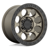 Black Rhino Hard Alloys RIOT Matte Bronze W/ Black Ring & Bolts 17x8.5 -30 6X139.7 112.1