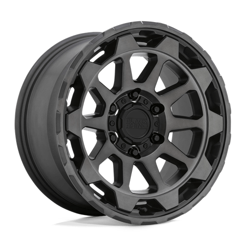 Black Rhino Hard Alloys ROTOR Matte Gunmetal W/ Brushed Face 20x9 -18 5X127 71.6