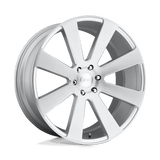 DUB S213 8-BALL Gloss Silver Brushed 22x9.5 +20 6X139.7 78.1